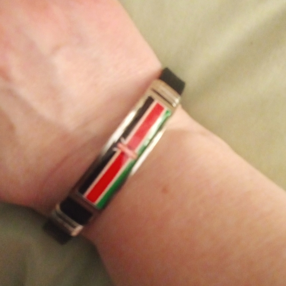 Kenya flag bracelet